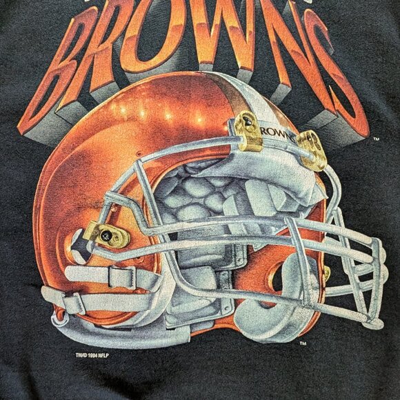 1994 Big Helmet Cleveland Browns Salem Crewneck Made in USA - Size M - Picture 2 of 5